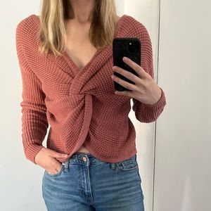 Moon & Madison Rose / Pink Knit Sweater
